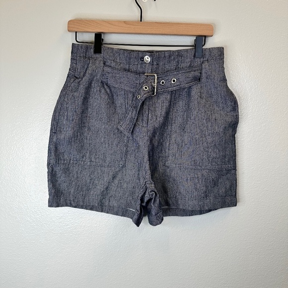 Karl Lagerfeld Paris High Waisted Belted Short size 6 - Picture 1 of 5